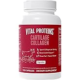 Vital Proteins Cartilage Collagen Pills, Type II Collagen & Chondroitin Sulfate Supplement for Recovery & Healthy Hair, Skin, Nails and Joints - 750 mg Serving with 120 Capsules