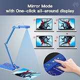 ShuOne 15MP HD USB Document Camera Auto Manual Focus LED Light Teaching Online view 2