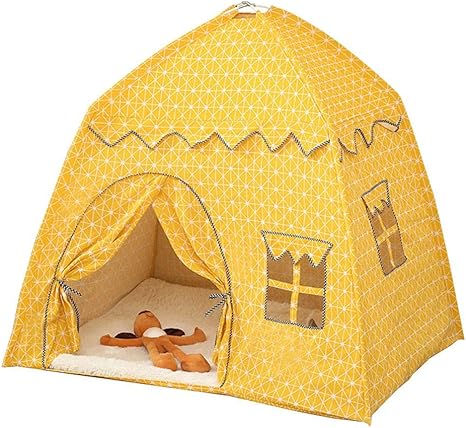 Amazon Co Jp Silun 子供用テント ティピーテント キッズテント テントハウス 600dオックスフォード布 組立簡単 おもちゃハウス プレイハウス 簡易テント 秘密基地 室内遊具 誕生日 入園祝い 出産祝いプレゼントに最適 ピンク 135 105 125 Cm おもちゃ