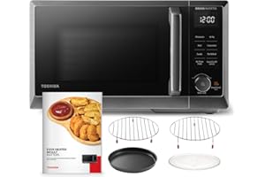 TOSHIBA 6-in-1 Inverter Countertop Microwave Oven Healthy Air Fryer Combo, MASTER Series, Broil, Convection, Speedy Combi, Ev