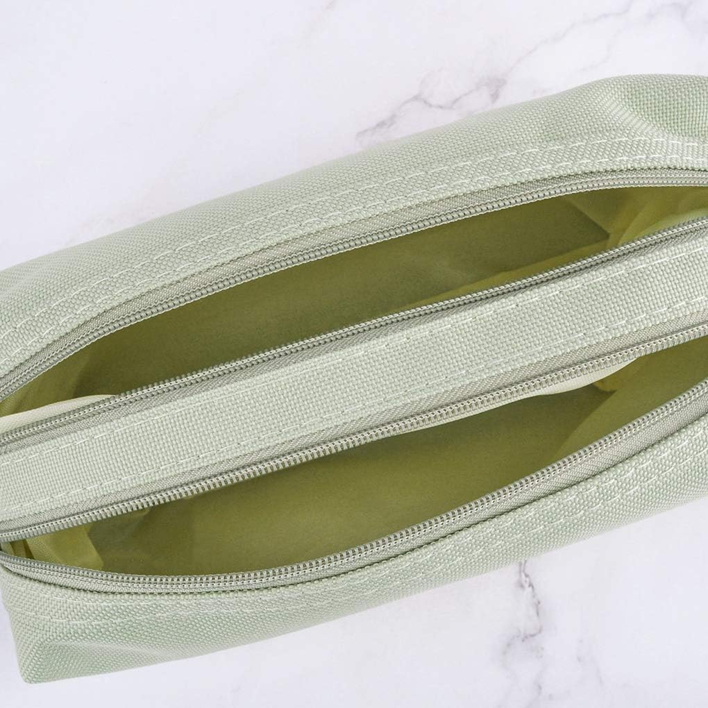 Pencil Pouch, Big Capacity Pencil Pen Case with Handle, Canvas Bag Stationery Box for Student Office College Middle School High School - Image 3