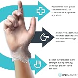 Unigloves Unicare Clear Vinyl GS0065 Extra Large Gloves 100 Pack view 2
