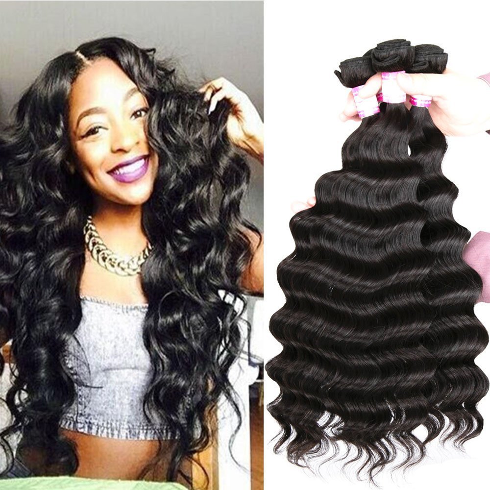 Amazon Com Peruvian Loose Wave Hair Weave 3 Bundles 300g