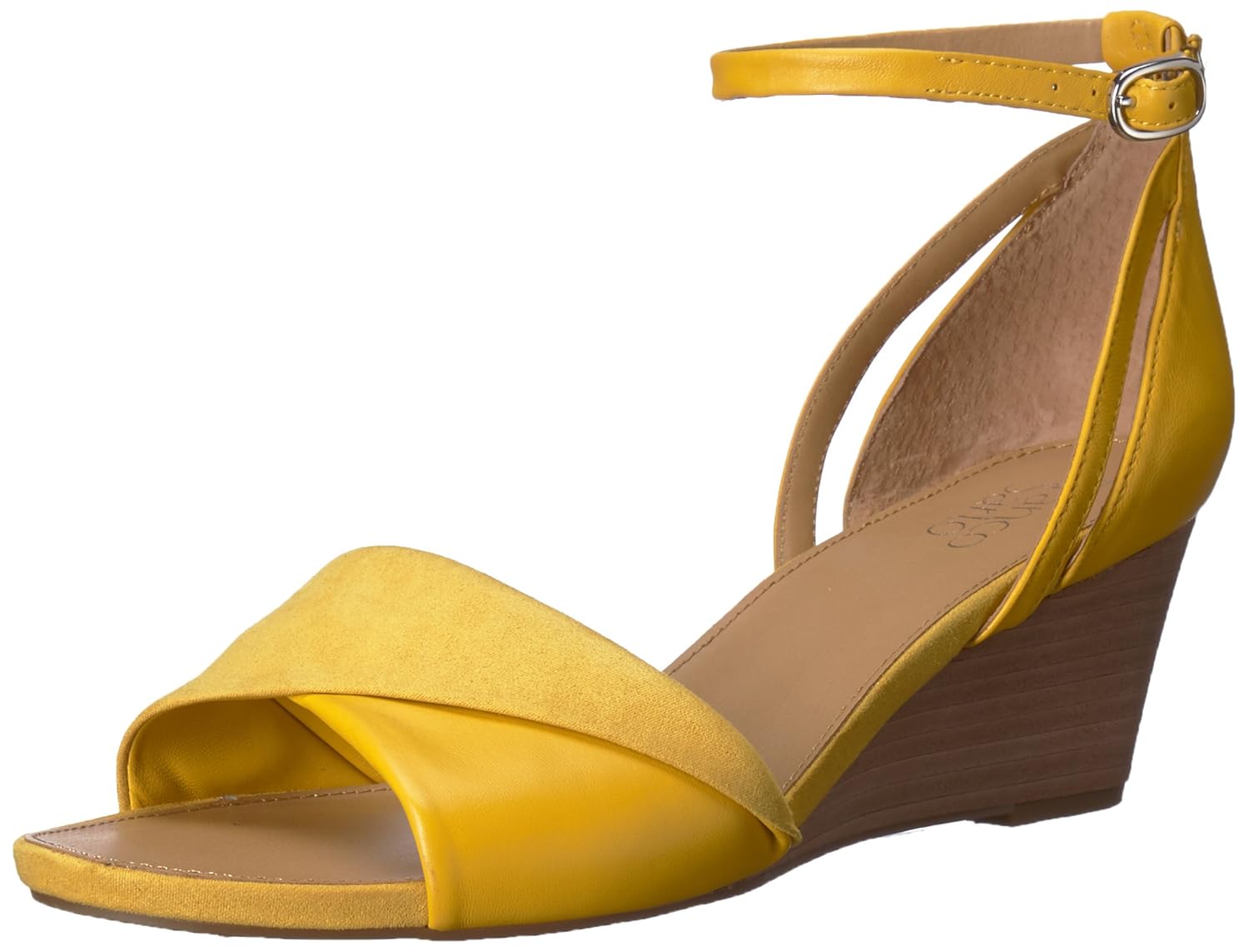 franco sarto gold wedges