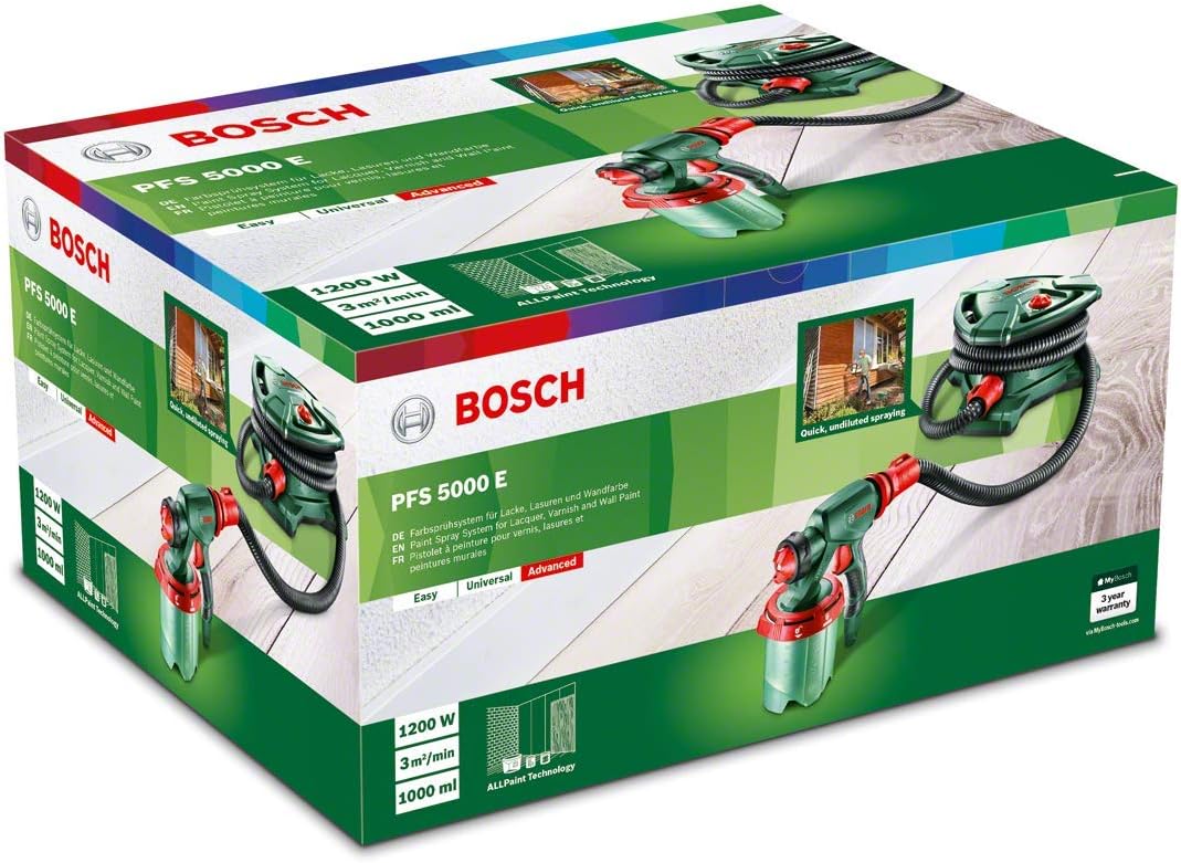 Bosch PFS 5000 E - Sistema de pulverización de pintura (1200 W, 2 ...