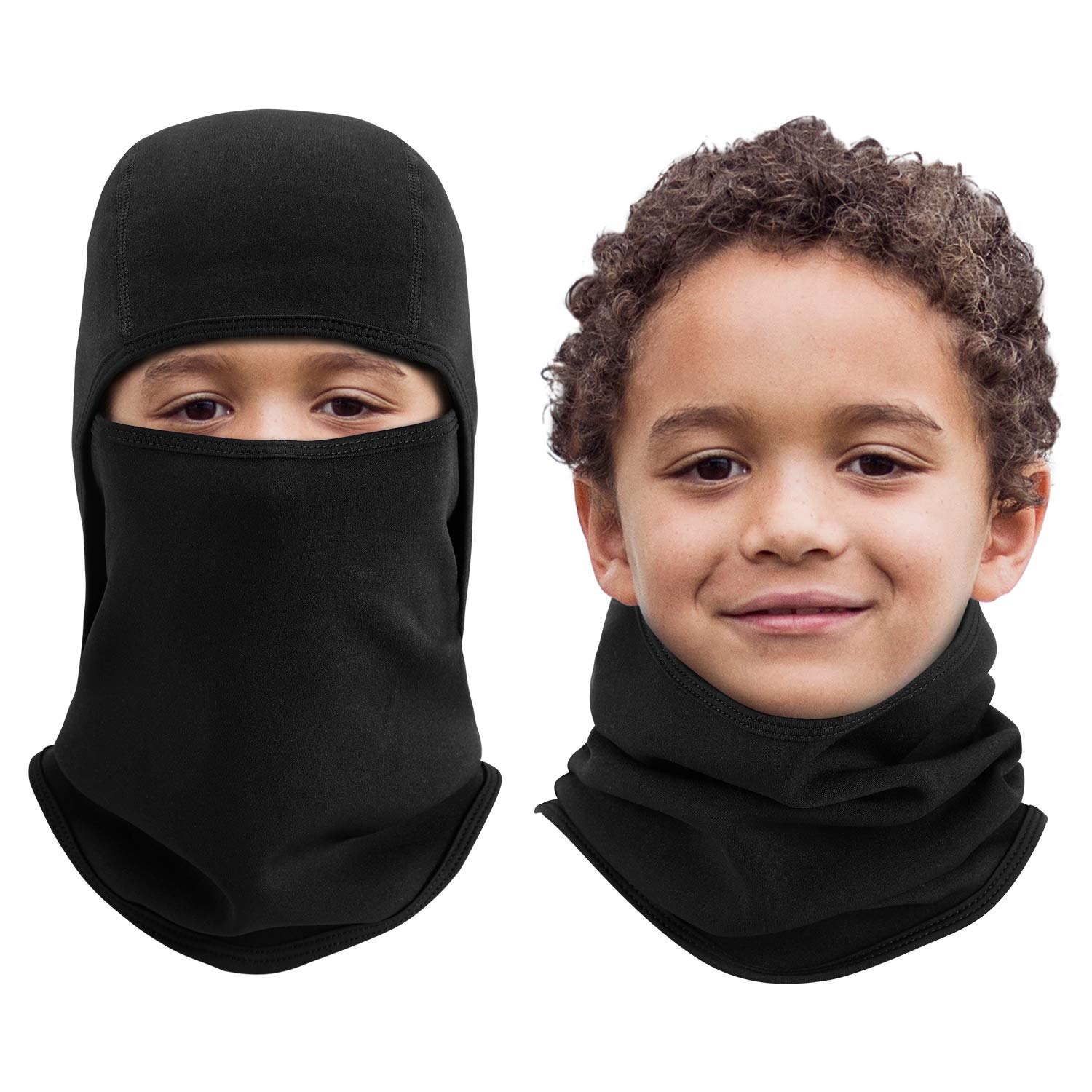 Kids Face Masks Youth Balaclava Windproof Ski For Cold Weather, Neck