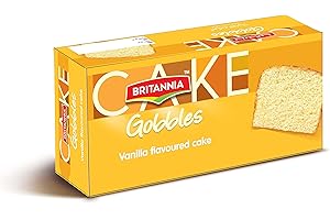 Britannia Gobbles Vanilla Cake, Pack of 1 (250g) |Soft, Smooth, Ready-to-Eat Cake | Perfect food for breakfast and tea time s