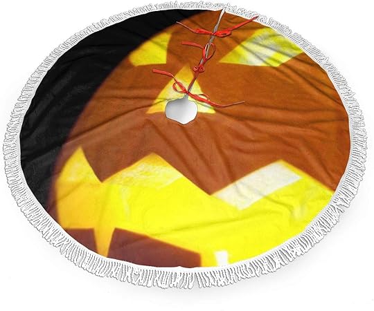 Pengyong Gonna Per Albero Di Natale Con Scritta In Lingua Inglese Happy Halloween Poliestere Nero 36 Amazon It Casa E Cucina