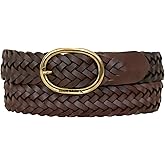 Eddie Bauer Women's Casual Leather Belts with Durable Metal Buckle