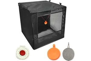 ZPRODESTD Slingshot Target Box, Soundproof Shoot Target Catch Box for Practice Competitive Game, Portable Airsoft Target Box with 3 Targets, Recycle The Ammo and Easy to Carry Hunting Shooting