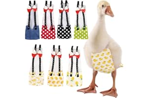 QBLEEV Pet Cole Duck Diapers for Baby Ducks, Chicken Diapers for Real Hens, Fashionable Duckling Nappy Poultry Cloth for Indoor Chick Goose Hen