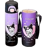 Many Rainbows Kuromi & Hearts Stainless Steel Insulated Water Bottle with Bag 520ml