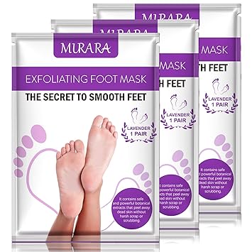 Amazon Com Foot Masks That Remove Dead Skin Foot Peel Mask 3 Pack For Dry Cracked Feet Calluses Make Your Feet Baby Soft Get A Smooth Skin Removes Repairs Rough
