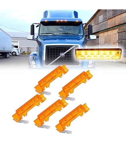 Amazon.com: ADIIL 5Pcs Cab Roof Marker Lights For Volvo 2004 VN
