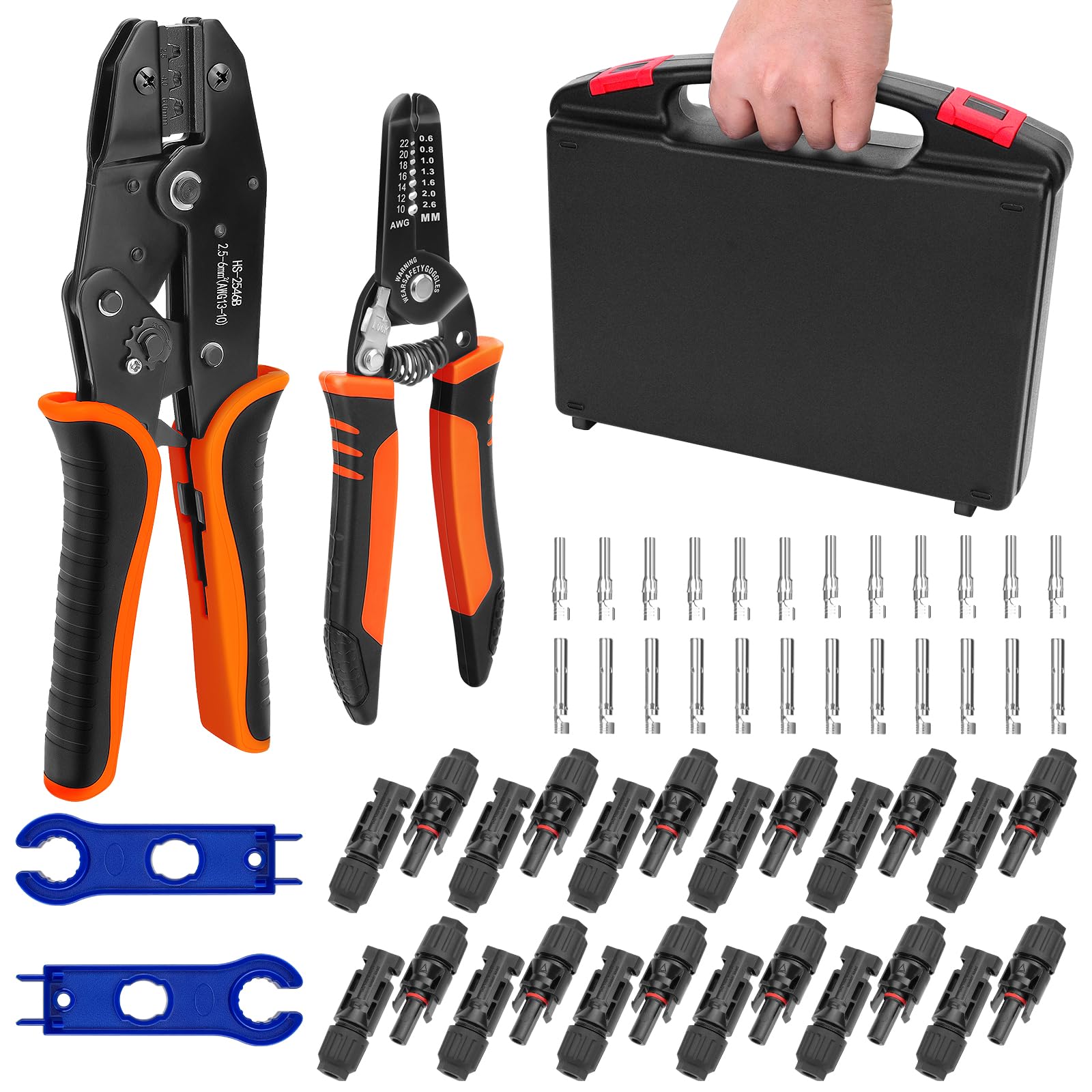Solar Crimper Tool Set for 14-10 AWG
