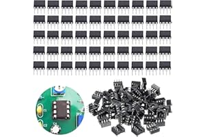 DKARDU 50 pcs LM358 LM358P Precision Dual Operational Amplifier 3V-32V LM358N DIP-8 IC Large chip + 50 pcs DIP-8 IC Socket,fo