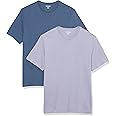 Amazon Essentials Men's Cotton Regular-Fit Short-Sleeve Crewneck T-Shirt, Pack of 2