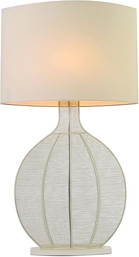 mesa de metal color crema