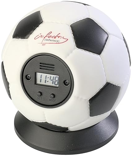 infactory Wecker: Wurfwecker Fußball (Fun Wecker)