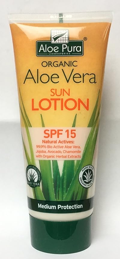 Aloe Pura Organic Aloe Vera Body Sun Cream SPF15 200ml