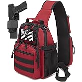 ATBP Small Tactical Holster Sling Backpack Accessories Shoulder Pouch Water Bottle & Radio Holder Crossbody Bag for Men