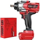 DIYtoolifz 1/2 inch Impact Wrench 1000Ft-lbs(1360N.m) Compatible with Milwaukee 18v, Cordless High Torque 1/2'' Impact Driver