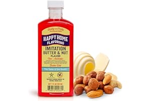 Happy Home Imitation Butter & Nut Flavoring, Non-Alcoholic, Certified Kosher, 7 oz.