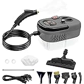 Steam Cleaner for Car, 2500W High Pressure Steamer for Cleaning with 11 Attachments, Portable Steam Cleaner For Car Detailing, Home, Upholstery, Kitchen, Bathroom, Furniture, Tile Grout (Grey)