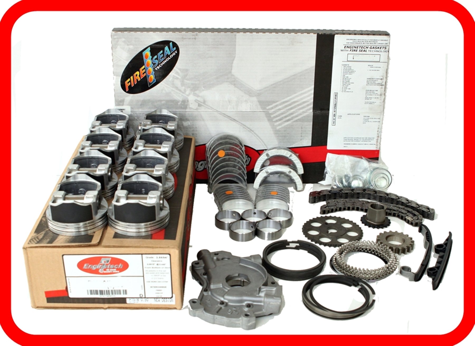 Engine Rebuild Overhaul Kit FITS: 2007-2008 Chevrolet GMC Cadillac 6.2L 6200 V8 Vortec L92 L94