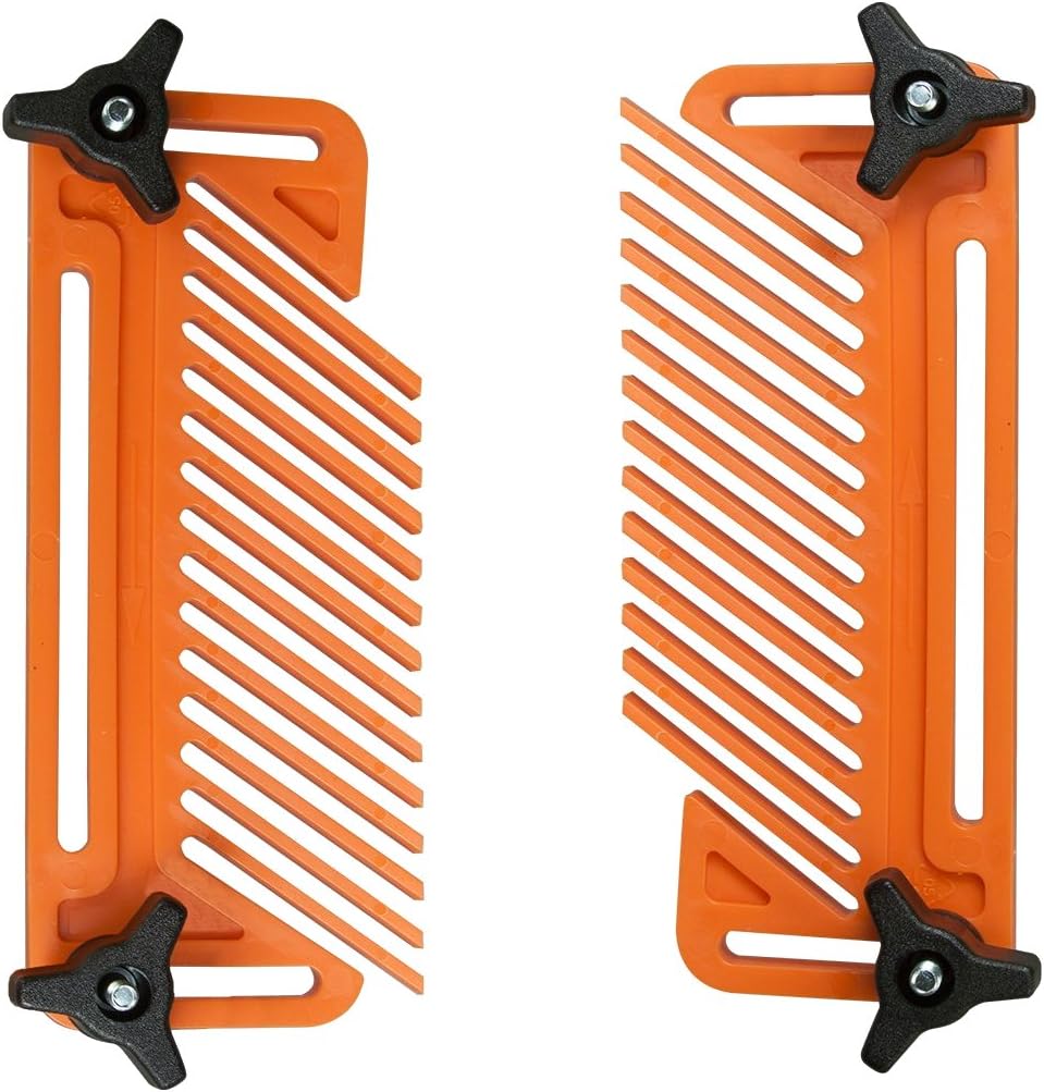 Dual Universal Featherboards for Multi-Functional Woodworking with 1/4" hex head screws locking with ease with Knobs. (2 Pack)
