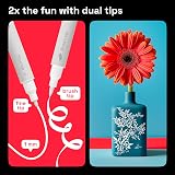 ARTISTRO 2 White Acrylic Paint Pens Dual Tip Brush Fine for Fabric Rock view 4