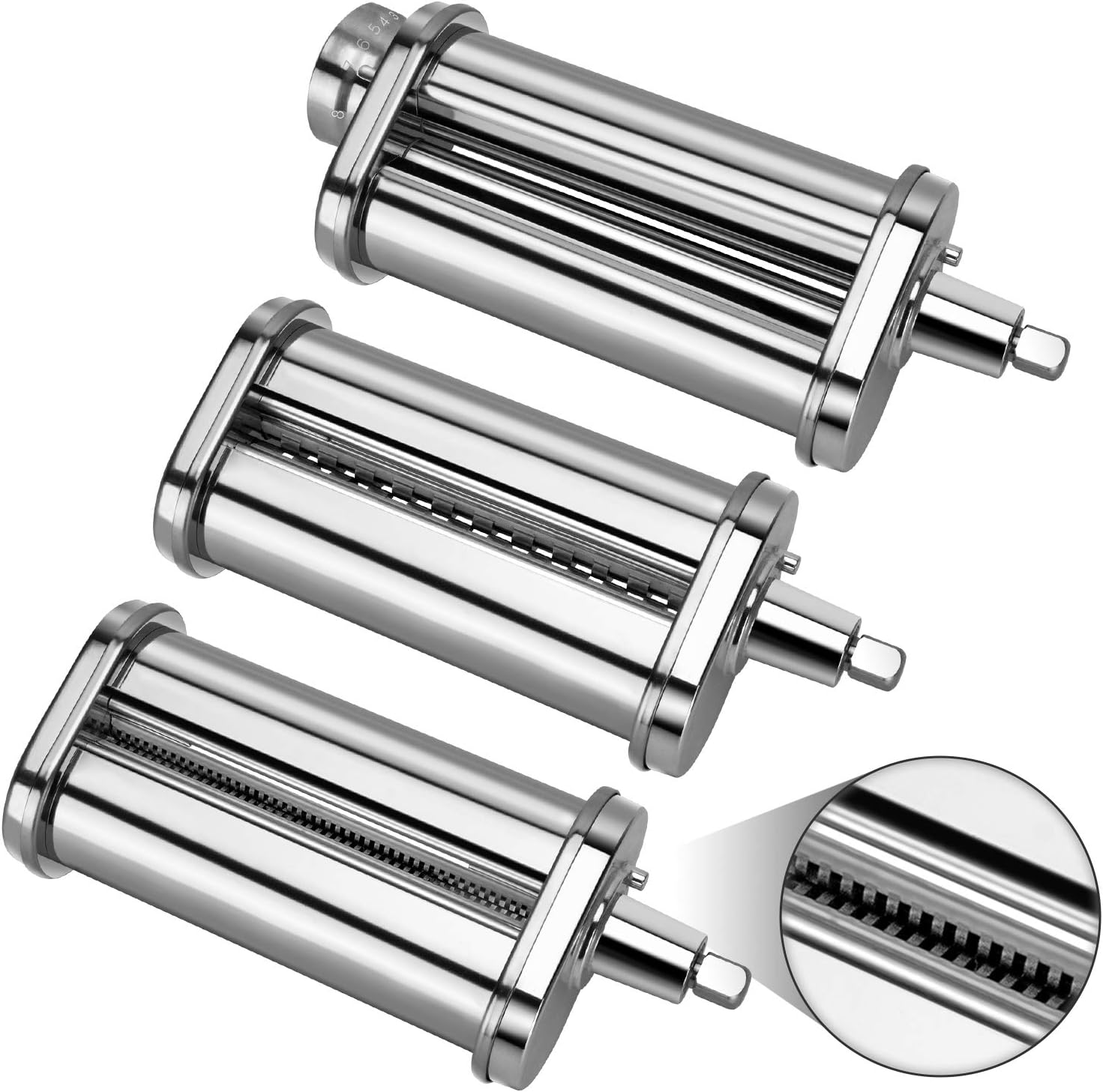 Pasta Roller and Cutter Attachment Set for PHISINIC Stand Mixer