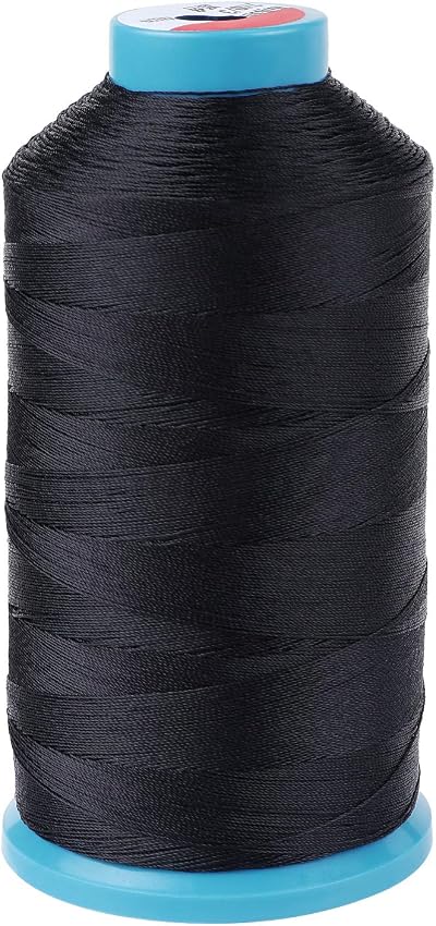AusseL Black Nylon Sewing Thread 1500Yd T70#69 for Upholstery & Outdoor