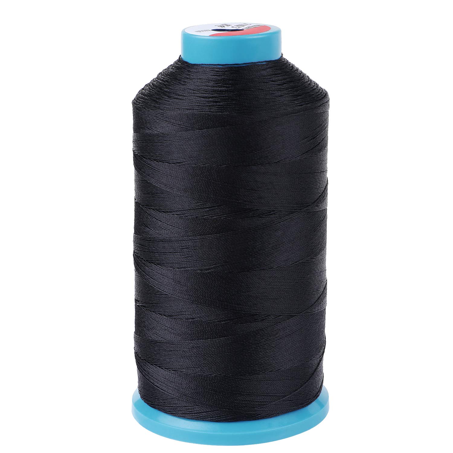 Aussel Black Bonded Nylon Sewing Thread 1500 Yard Size T70#69 for The Upholstery, Outdoor Market, Drapery, Beading, Luggage, Purses (Black) — image 1