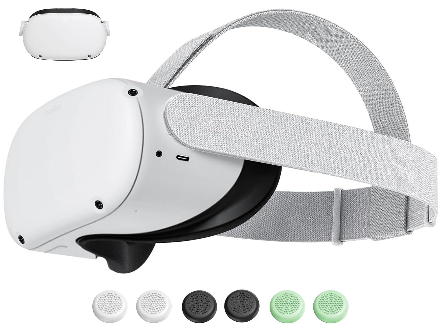 Original Replacement Head Strap for Meta Oculus Quest 2, Enhanced Comfort and Gaming Immersion VR Accessories Compatible with Oculus/Meta Quest 2 Elite Strap