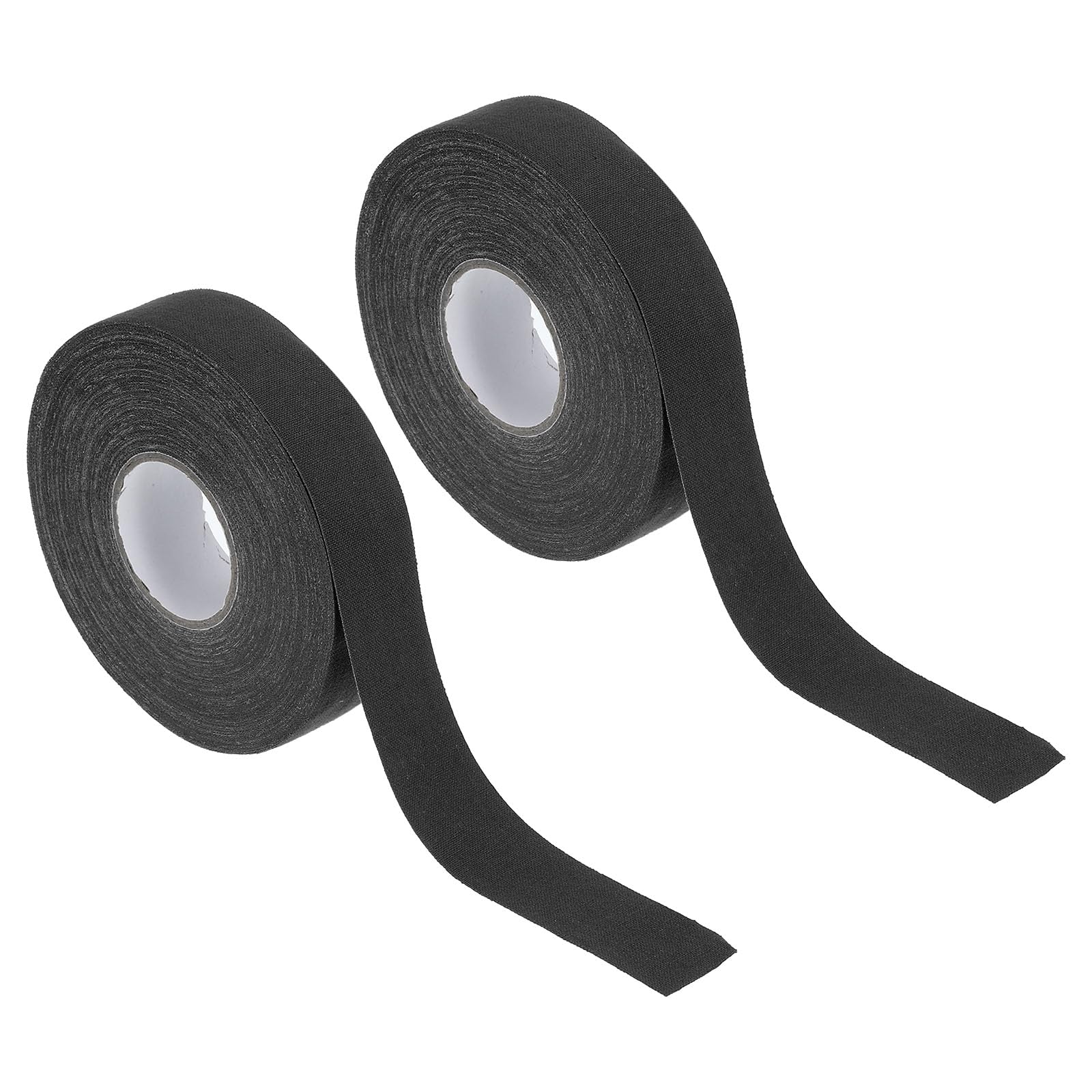 PATIKIL Hockey Tape 1" X27 Yard, 2 Pack Multipurpose Grip Protector for Hockey Stick Blade Baseball Bat, Black
