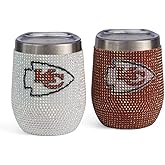 The Memory Company Officially Licensed NFL - 2-Pack Home/Away Leopard SS Stemless Wine Tumblers