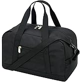 Apenze Small Gym Bag 14 inch lightweight Carry On Mini Duffel Bag for Travel Sport - Black