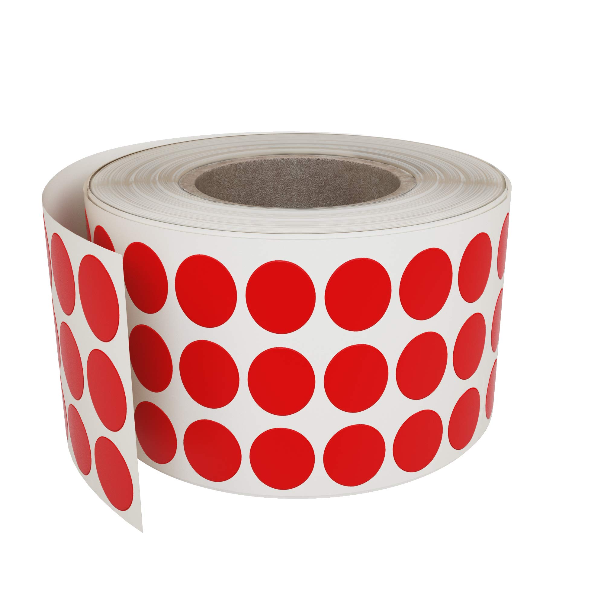 Royal Green Red Colour Coding Dot Stickers Roll 8mm Red Sticky Labels Roll (0.8 cm) 2000 Pack