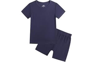 O2 BABY Toddler Pajamas Boys Girls Pajama Set Viscose from Bamboo Baby Pajamas Sleepwear 2-Piece PJS Set 12 Month - 7 Years