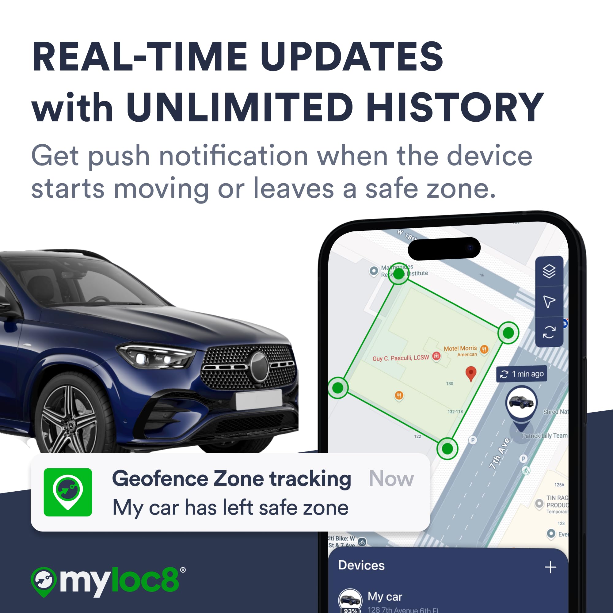 GPS Tracker for Vehicles with Magnet – 4G LTE Real-Time Location Device with App, Long Life Battery – Anti-Theft GPS Tracker for Car, Motorcycle, Scooter, Bike (Subscription Required, 1-Mo Free)