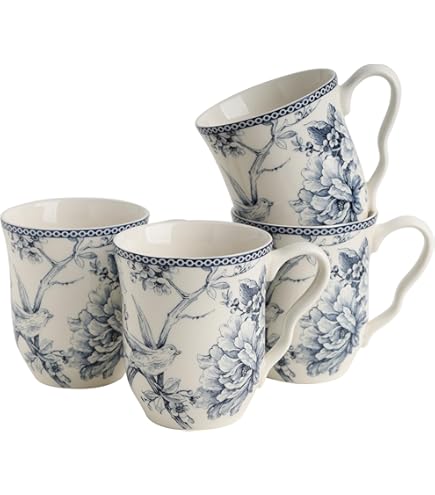 Amazon.com | 222 Fifth Northwood Cottage Jumbo 24 Oz Mug: Coffee Cups & Mugs