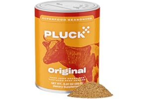Pluck All-Purpose Organ Meat Blend Seasoning | From Grass-Fed & Grass-Finished Pastured Beef Organs with Redmond Real Sea Salt | As Seen on ABC’s Shark Tank | 30-Day Supply