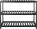 Vencier Bamboo Shoe Rack Natural 3 Tier Easy Assembly Large Capacity view 4