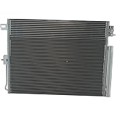 TRQ A/C Condenser and Receiver Drier Assembly | For 11-22 Dodge Durango 11-21 Jeep Grand Cherokee