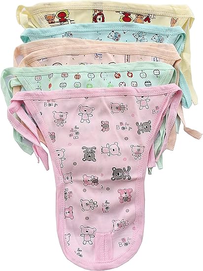 fasla New Born Baby Washable Hosiery Cotton Cloth Nappies,Langot,(pack of 12)