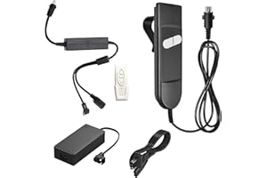 SZAWINLI Forward Reverse Remote Control Switch,Linear Actuator 12V Remote Controller,Recliner Controller with 2 keys,DC 24V Adapter Power Supply Set,for Actuators,Electric Retractable Doors,Recliner Controller