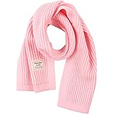 Peecabe Kids Scarf Soft Warm Knit Neck Warmer Winter Classic Scarf for Boys Girls