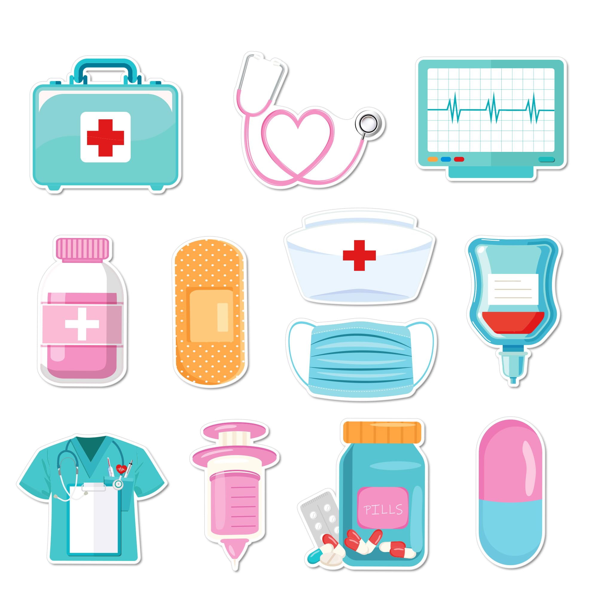 Photo 1 of Nurse Sticky Notes,240 Pages Cute Nurse Self Adhesive Memo Pad Nursing Essentials Medical Assistant Accessories Design Sticky Notepad Notes Memo Pads for Hospital,Home,School,Office-12 Designs