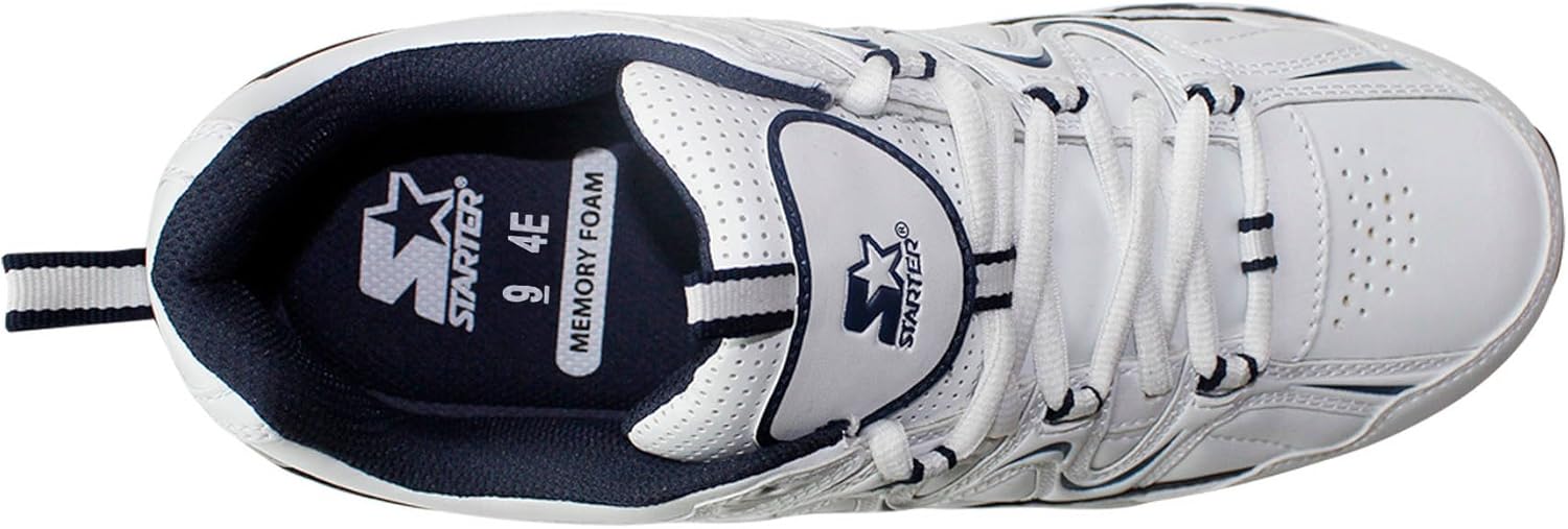 starter men's memory foam wide width athletic shoe
